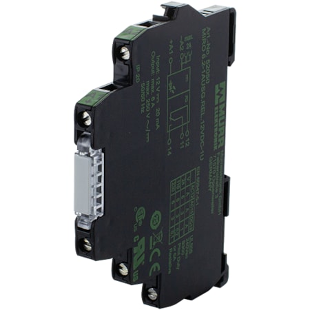 Murrelektronik MIRO 6.2 OUTPUT RELAY, IN: 12 VDC - OUT: 230 VAC/DC/ 6A, 1 C/O contact - 6, 2 mm screw-type terminal 52050